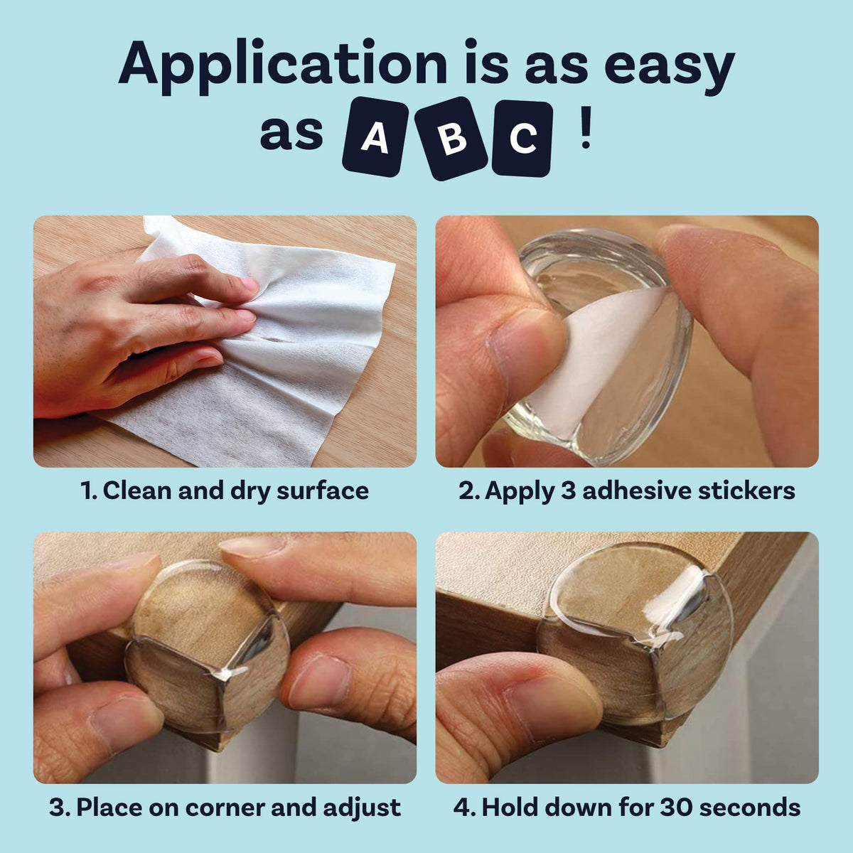 Proofing Corner Protectors Guards - Furniture Edge Protector for Babies & Kids - Safety Guards & Cushions for Table