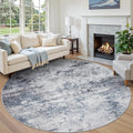Round Rug Circle Rug Washable: Carpet Circular Area Rug for Entryway Kitchen Bedroom Dining Room Living Room