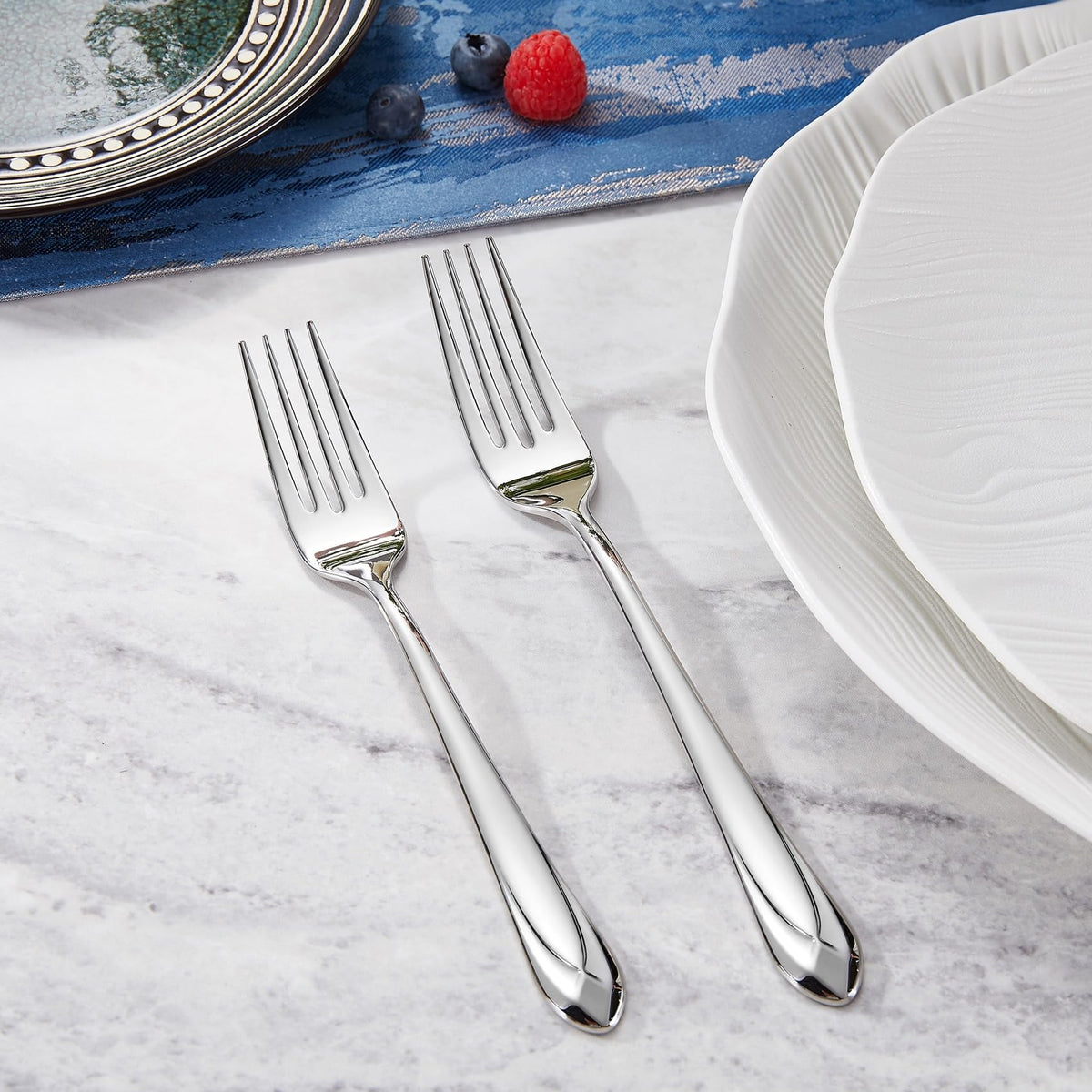 Premium Astra 20/45/65-Piece Silverware Set (20, Silver)