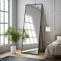 Full Length Mirror, 64"x21" Body Mirror with Stand Floor Standing Wall-Mounted Hanging or Leaning Against Wall