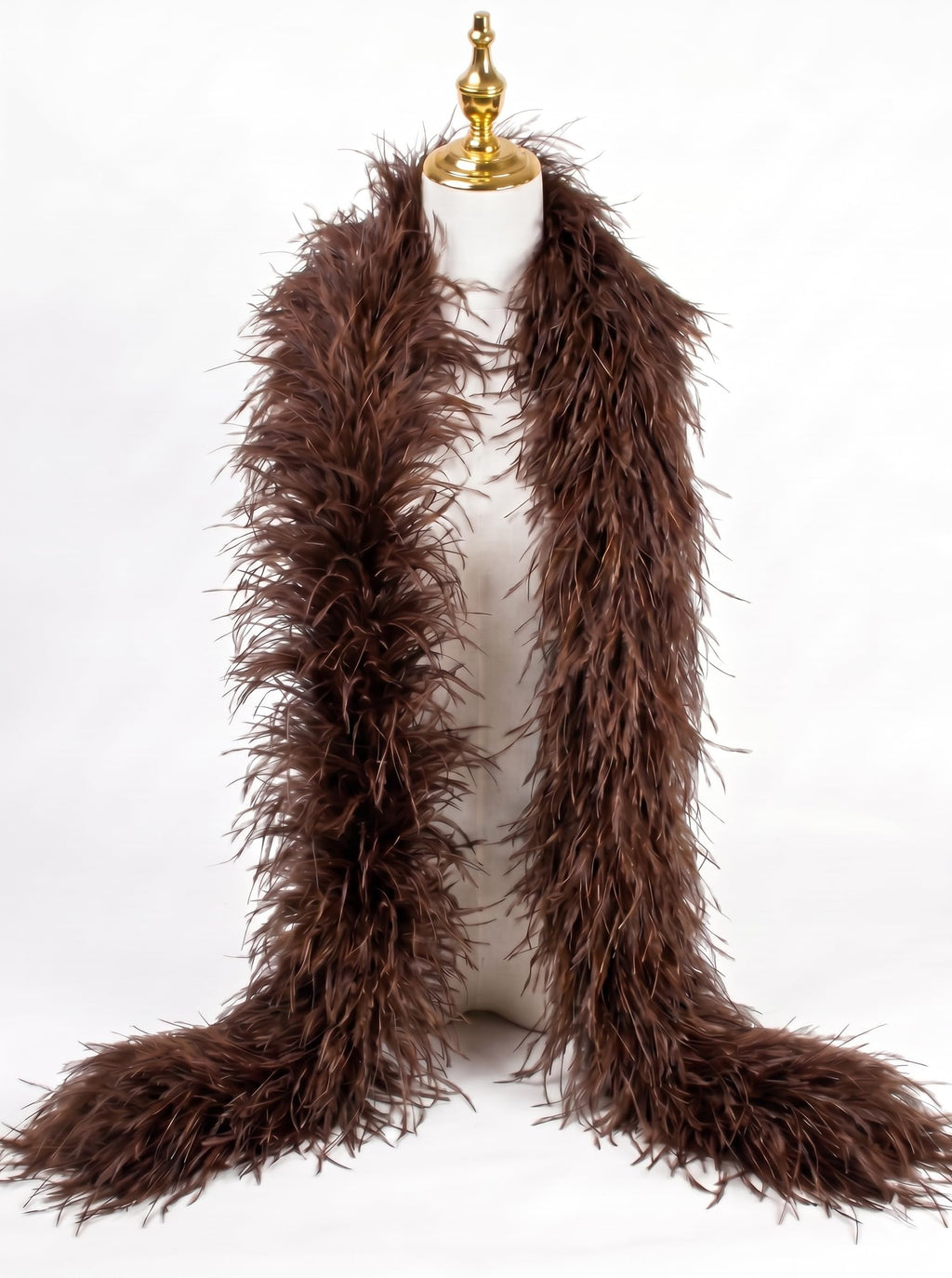 20 Ply Brown Ostrich Feather Boas for Bohemian Home Decor