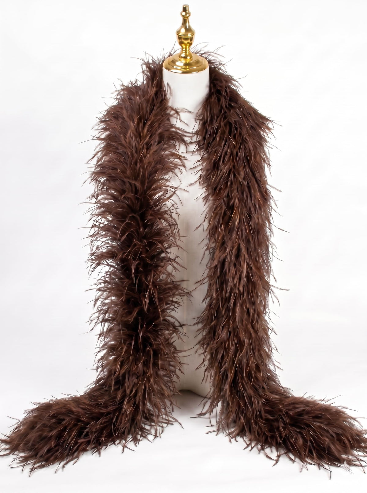 20 Ply Brown Ostrich Feather Boas for Bohemian Home Decor