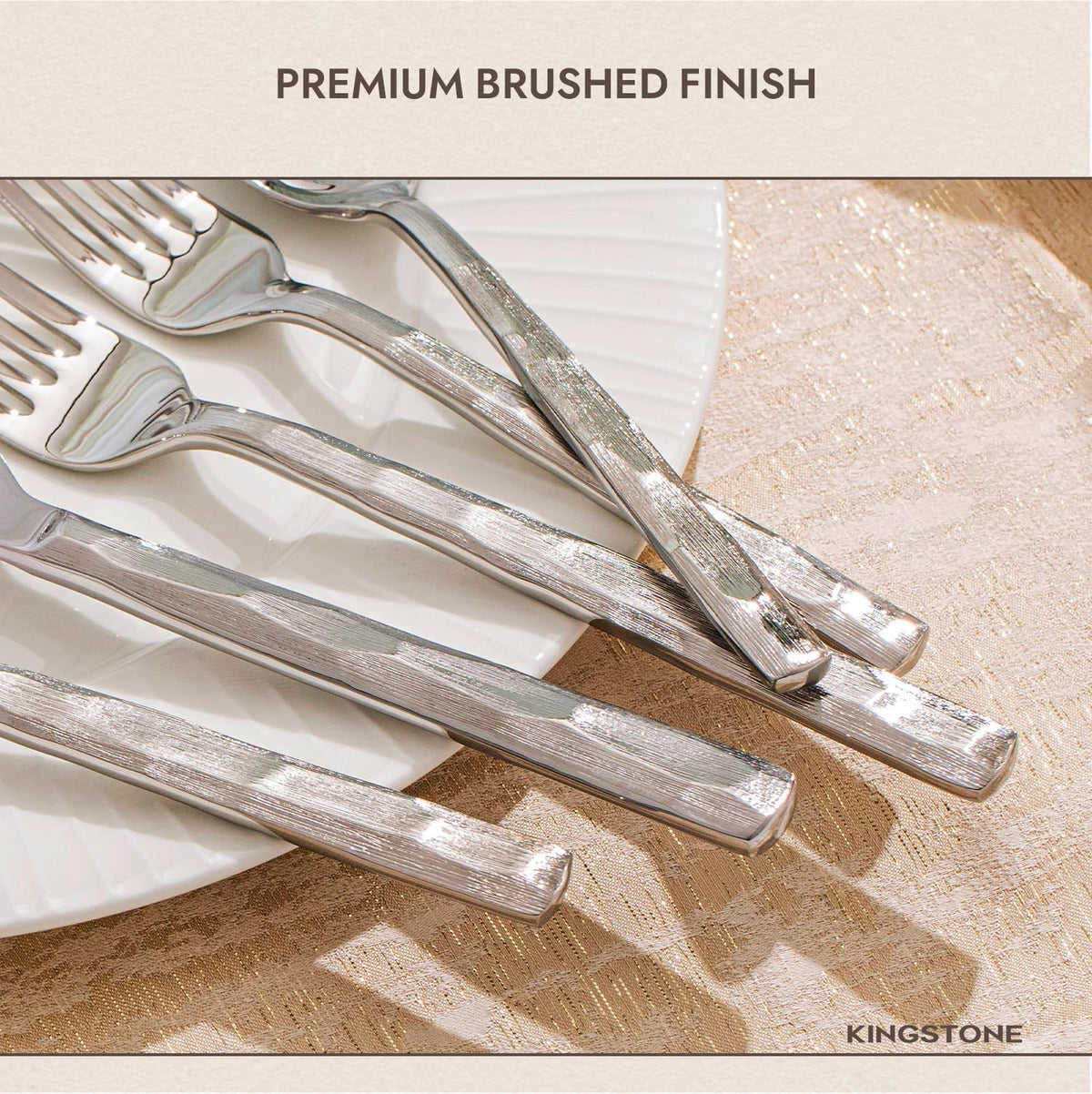40-Piece Silverware Set, 18/10 Stainless Steel Flatware Set for 8