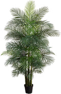 8 ft UV-Resistant Artificial Areca Palm Tree with Pot