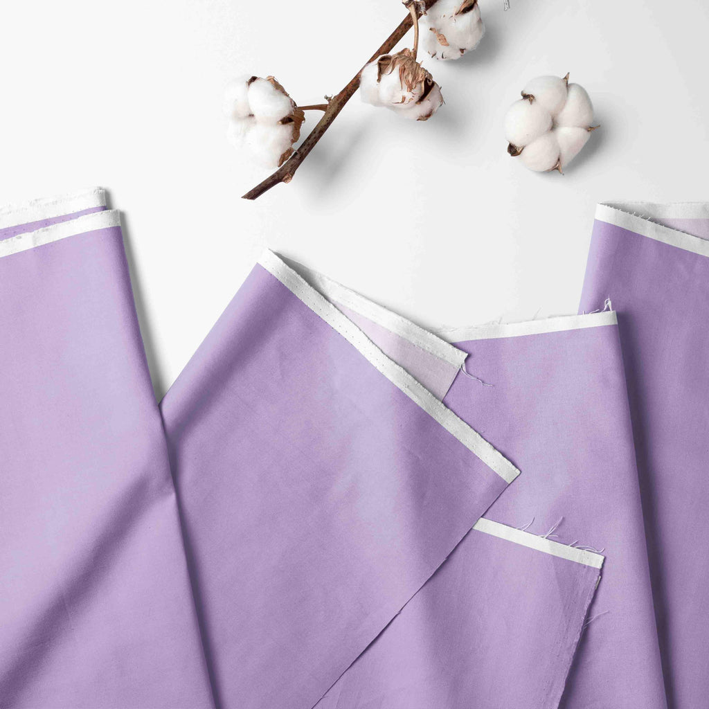 Scallop Bottom Tailored Crib or Toddler Bed Skirt, Lilac