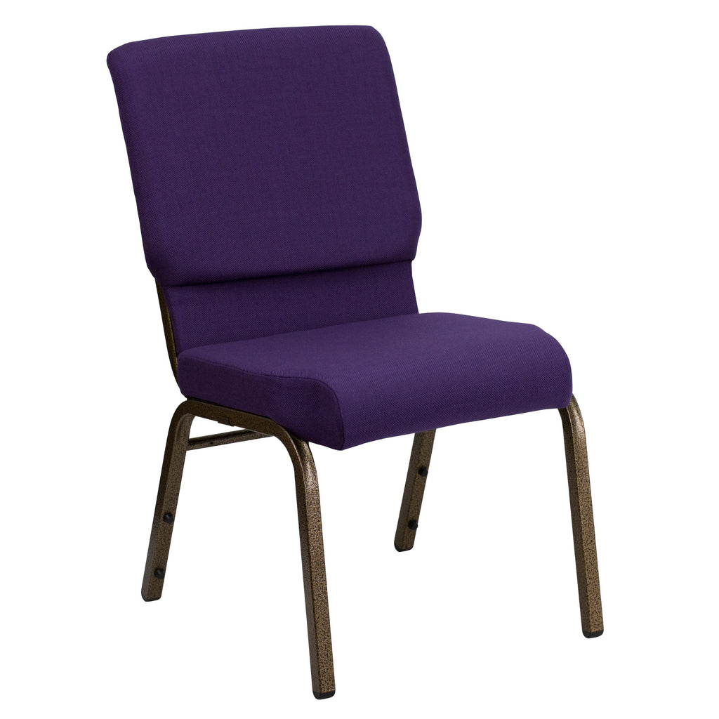 Purple Stacking Auditorium Chair with 19" Seat