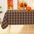 Fall Tablecloth, Vinyl Tablecloths with Flannel Backing, 60"x84"