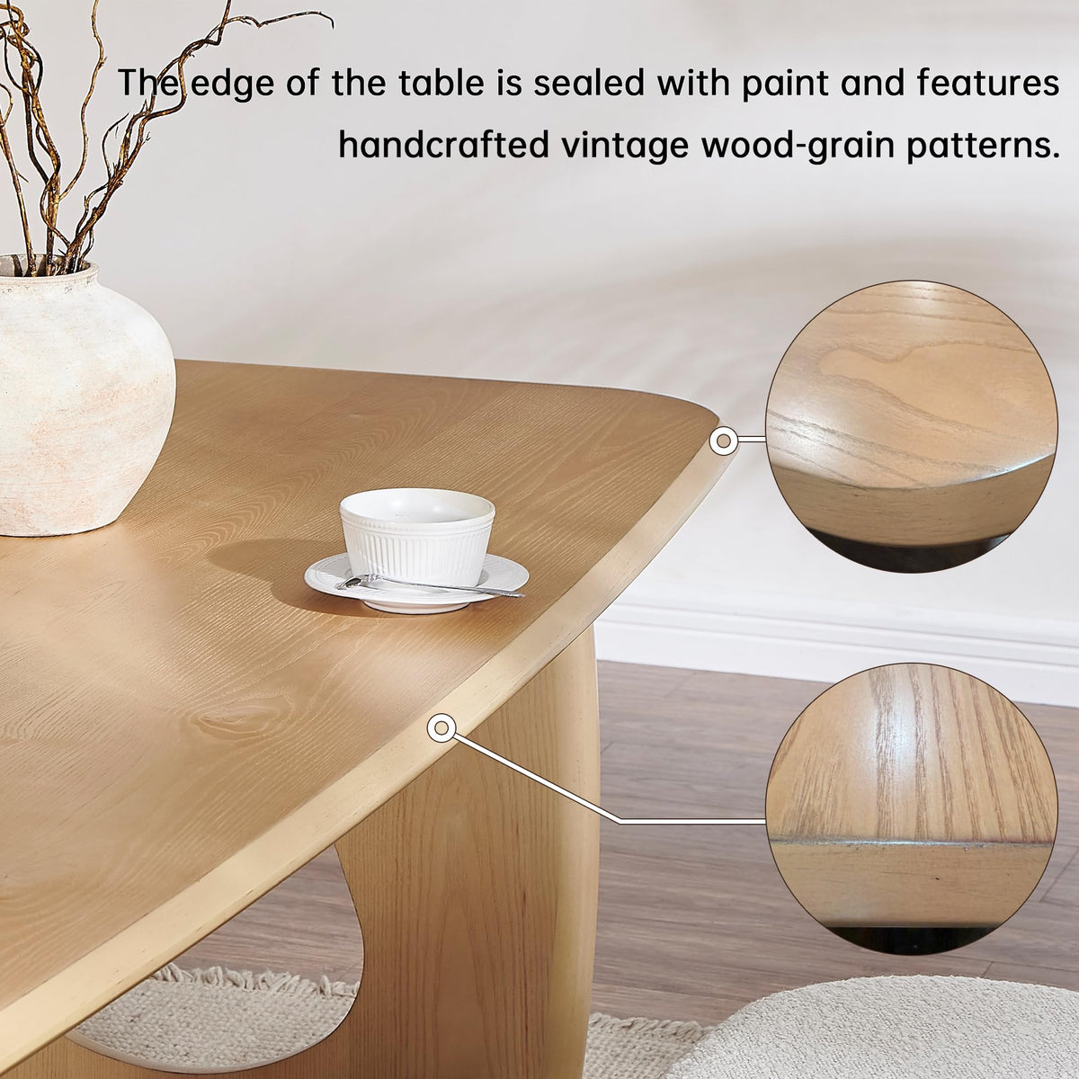 Inspired Saarinen Style Modern Dining Table for 4-6 People, 68'' Rectangle Dining Table, Kitchen Table with Pedestal Base, Dinner Table