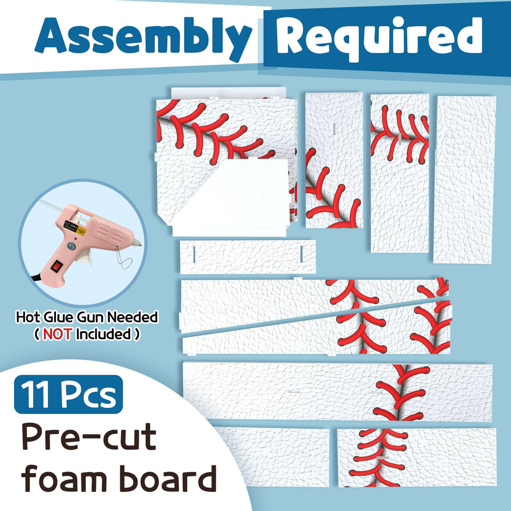 Baseball Birthday Decorations, 3ft Marquee Numbers 5 Party Decor