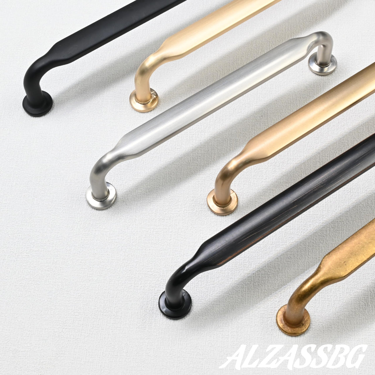 6-1/4" Antique Brass Cabinet Pulls and Handles 6 Pack, AL3503AE
