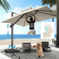 10x10ft Patio Umbrella Cantilever Umbrellas Double Top - Upgrade and Intensify
