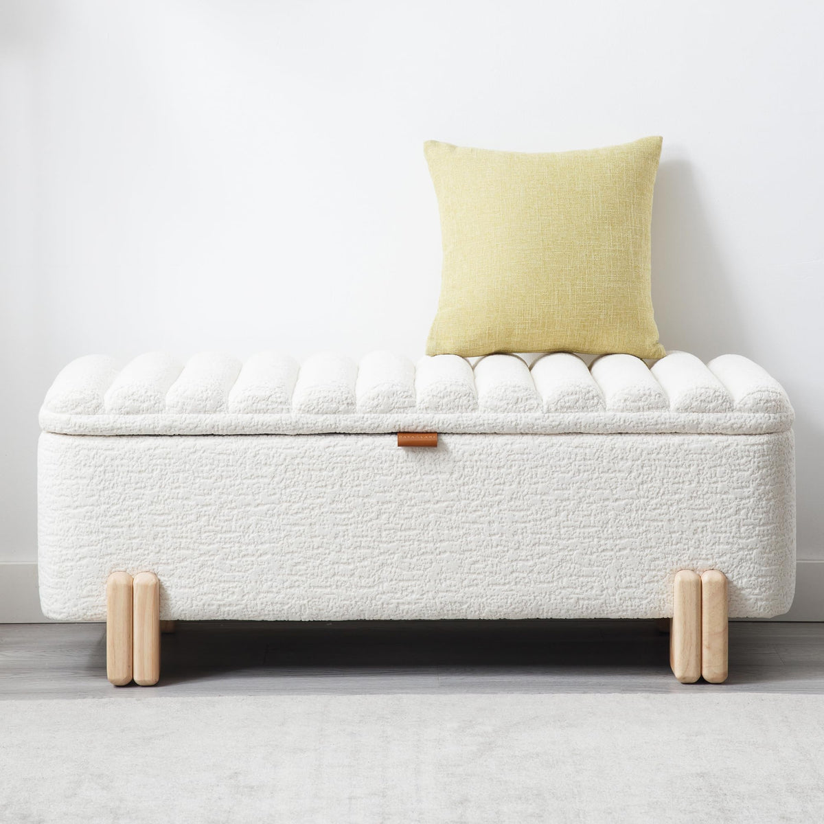 Modern Farmhouse Storage Bench Walk-in Closet Multi-Functional Narrow Entryway Bench Elegant End of Bed Bench with
