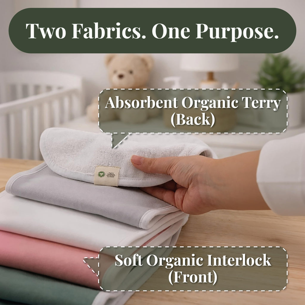 Burp Cloths 3 Pack - Turkish Cotton, Absorbent