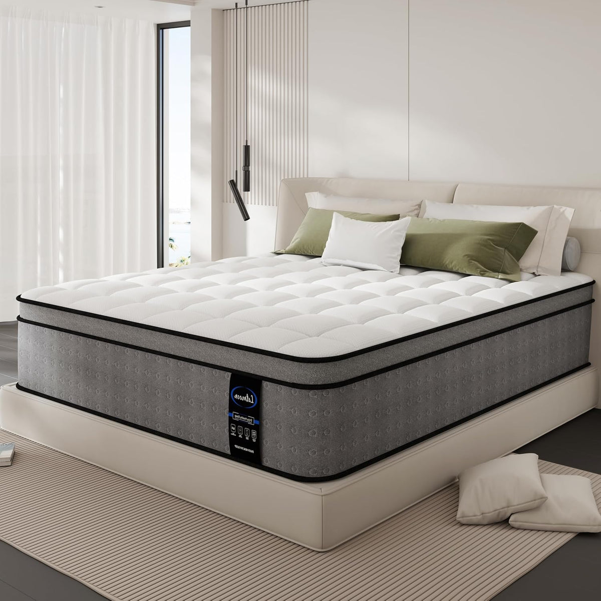California King Mattress, Hybrid 12 Inch Cal King Mattress in a Box | 2026 Upgraded Cooling Gel Memory Foam, Zoned