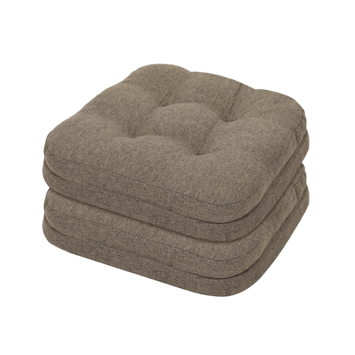Patented Dining Chair Cushions, 2 Pack, 16.5 x 16.5 x 3.5 in, Brown