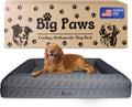 Cooling Orthopedic Dog Bed for XL & Senior Dogs + Enclosed Support, High-Density Memory Foam, Waterproof Liners