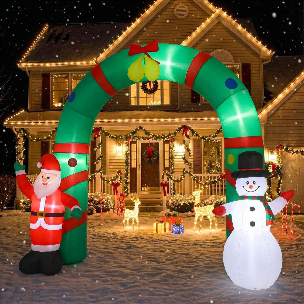 8ft Christmas Inflatable Archway Outdoor Decoration