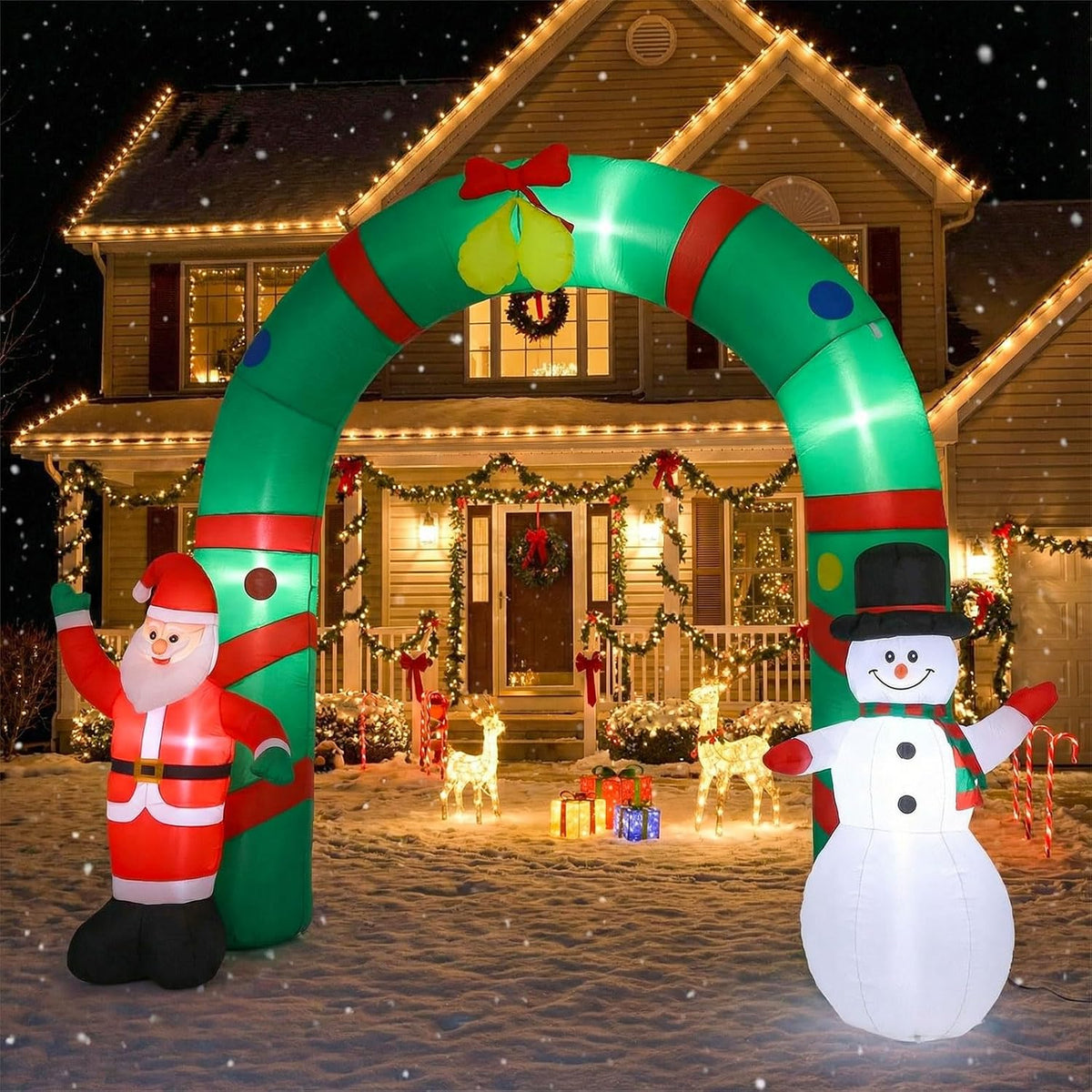 8ft Christmas Inflatable Archway Outdoor Decoration