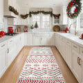 Christmas Rug Kitchen Runner Rugs: 2x6 Washable Boho Neutral Soft Modern Stain Resistant Indoor Floor Carpet Non Slip