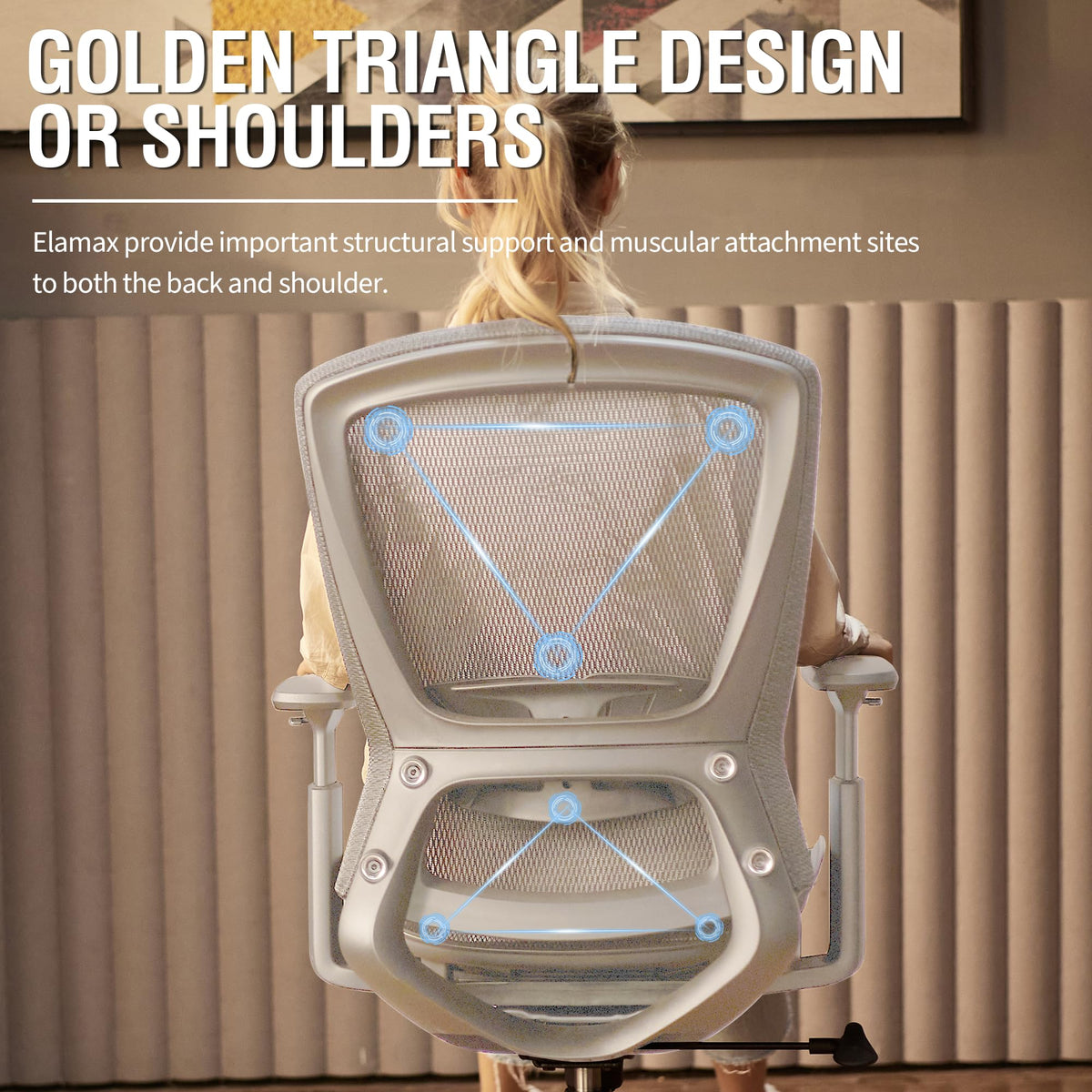 Ergonomic Mesh Office Chair — Grey Frame / Grey Mesh, Breathable Mesh Seat & Back