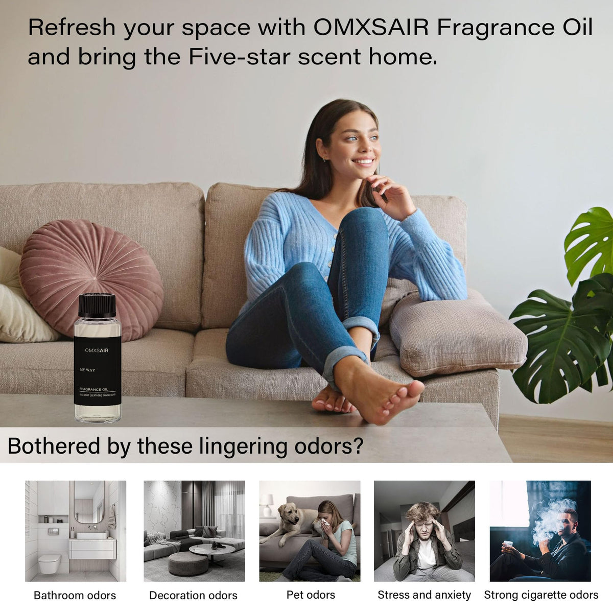 My Way Hotel Diffuser Oil & Home Luxury Fragrance Scents - 120ml/4 fl oz