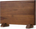 Magnetic Knife Block, Double-Sided Thick Acacia Wood Knife Holder Stand with Strong Magnets, Multifunctional Kitchen