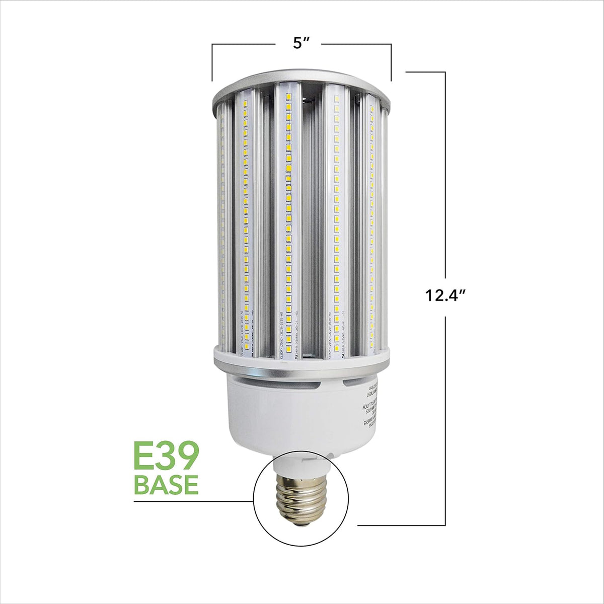 125W LED Corn Bulb - 15,673 Lumens - 4000K Natural White - E39
