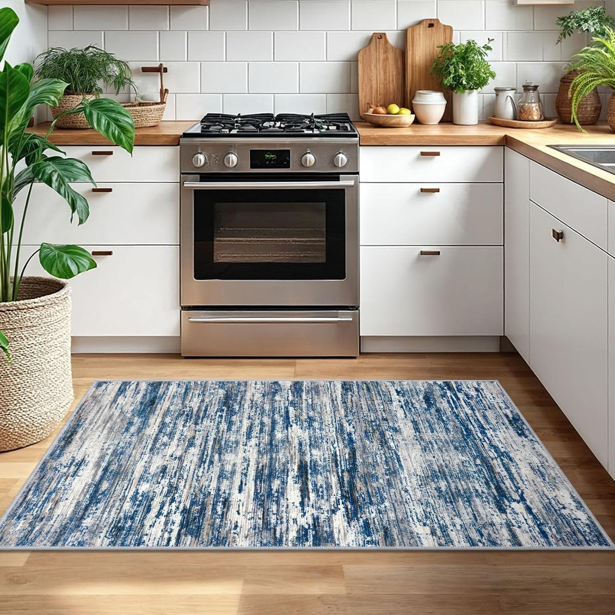 Washable Area Rug Non Slip Door Mat Indoor Bedside