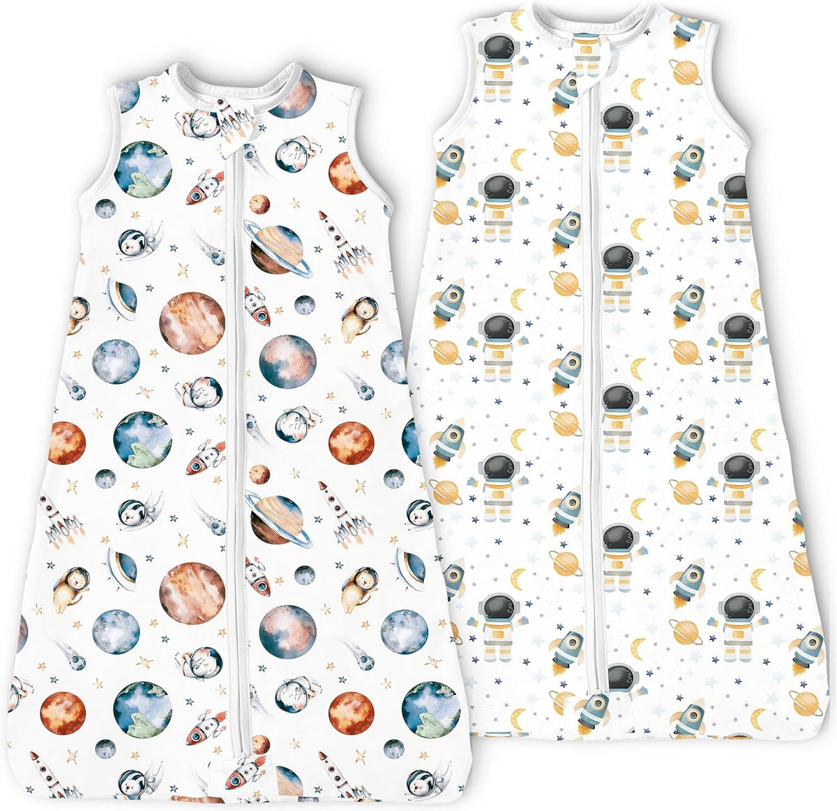 Toddler Sleep Sacks - -, 0.5 TOG Light Summer Wearable Blankets, Extra Long XL Sleeping Bags, 2 Pack