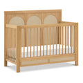 Eloise 4-in-1 Crib, Honey & Performance Sand Eco-Weave | GREENGUARD Gold Certified - Baby Crib Convertible to Toddler