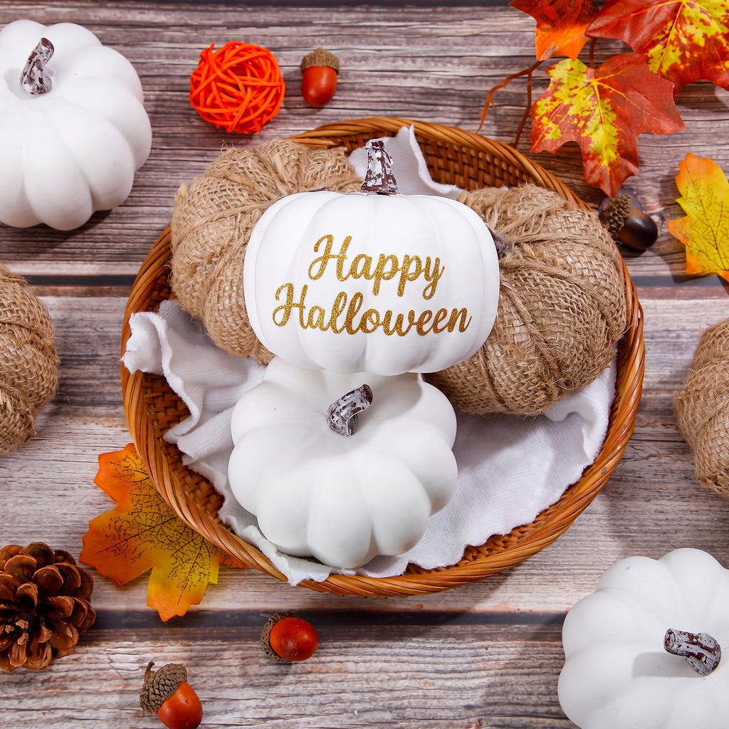24 Pack Artificial Pumpkins Foam Pumpkin 4 Inch