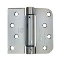 Self Closing Spring Door Hinges Polished Chrome 4 Inch - 5/8 Square 6-Pack