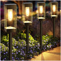 Solar Pathway Lights Outdoor Waterproof Landscape Lighting 4 Pack