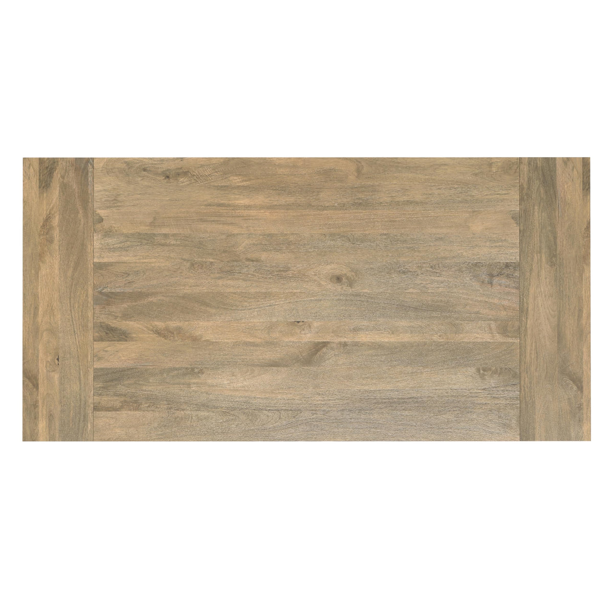 Whitley 72" Wide Solid Mango Wood Dining Table in Grey Wash