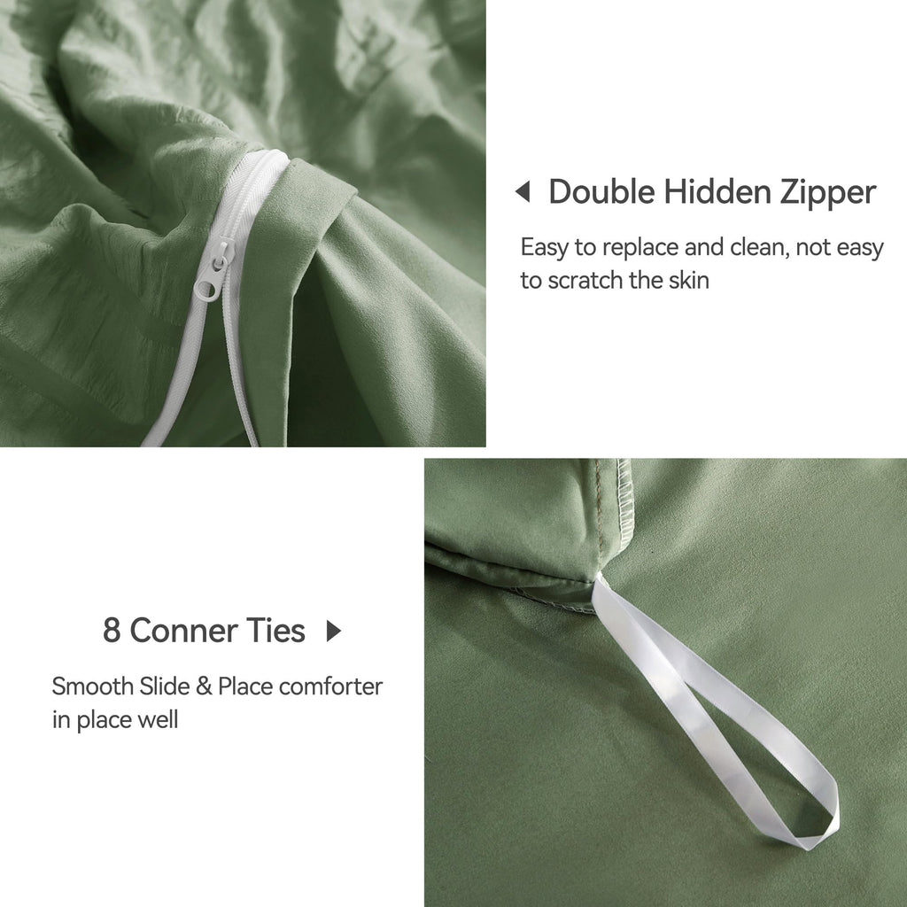 Seersucker Duvet Cover Full Set