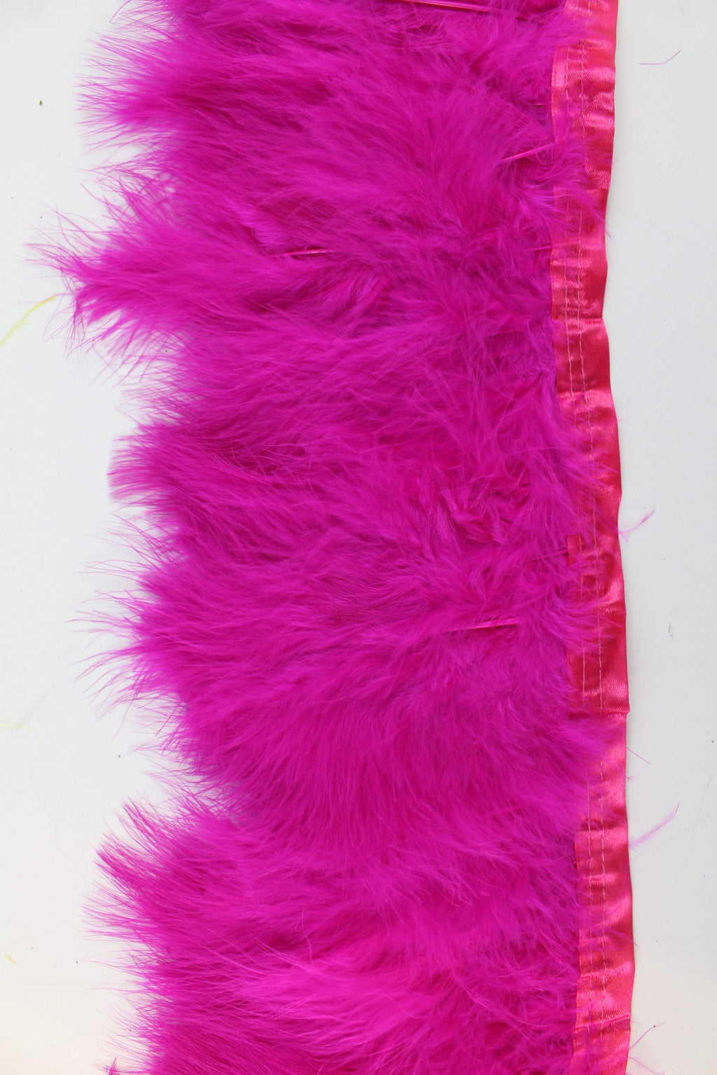 Long, 6"-7" Height Marabou Turkey Fluff Feather Fringe Trim, Garment Accessories Feather DIY Decorative - 2 Yard