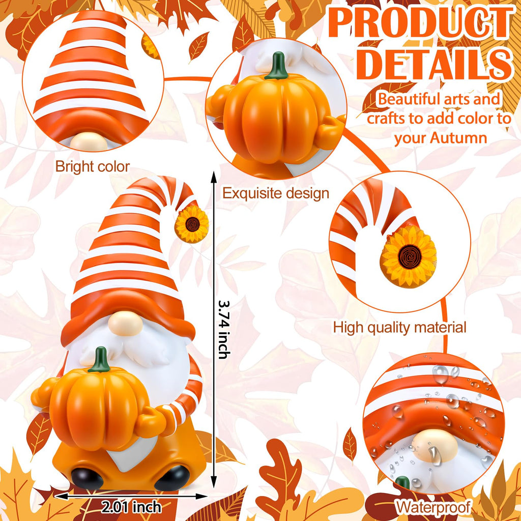 4 Pcs Resin Fall Figurines Decoration