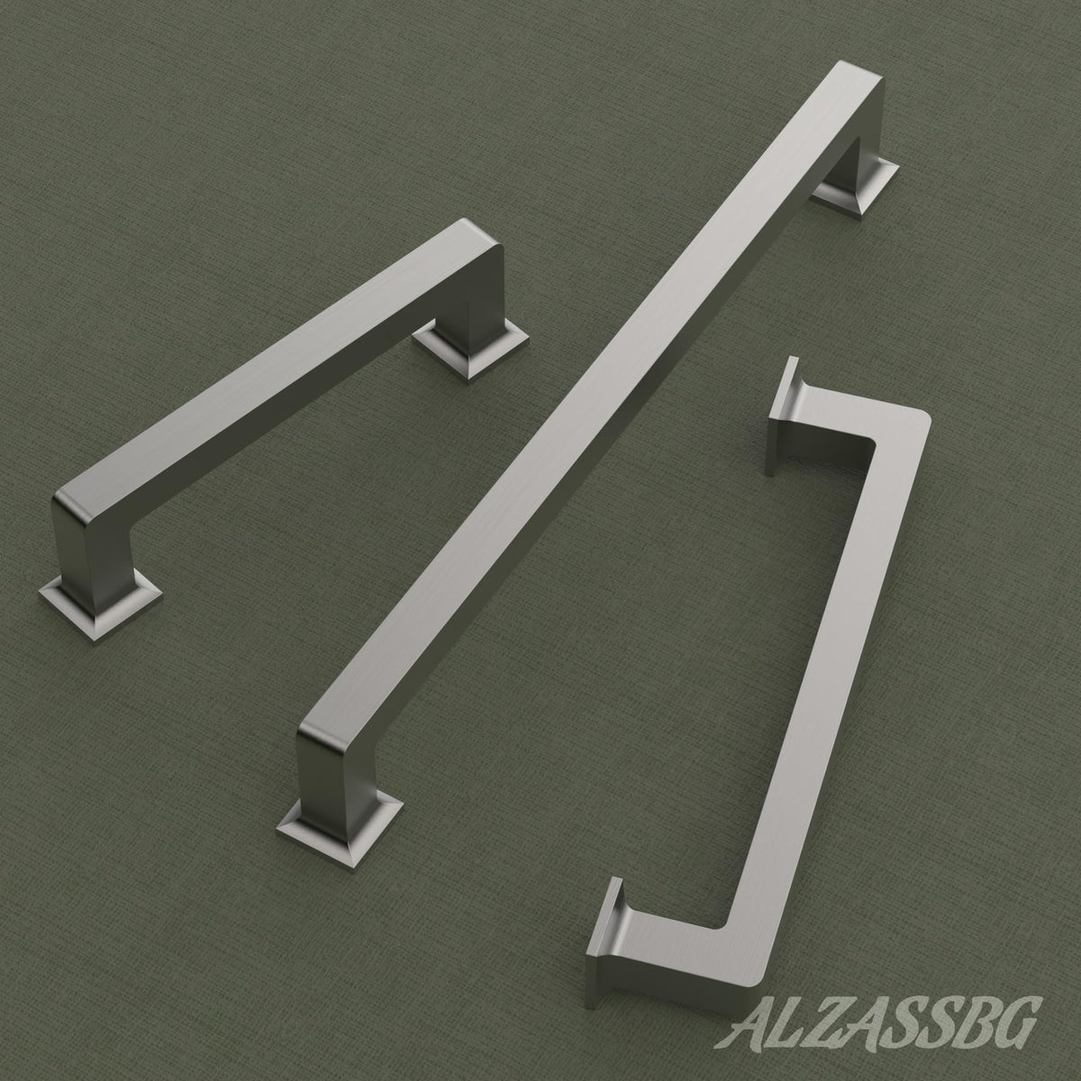 6" Brushed Satin Nickel Cabinet Pulls 10 Pack, AL3046SN