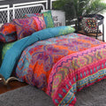 Bohemian Comforter Set King 3 Pieces Reversible Boho Set