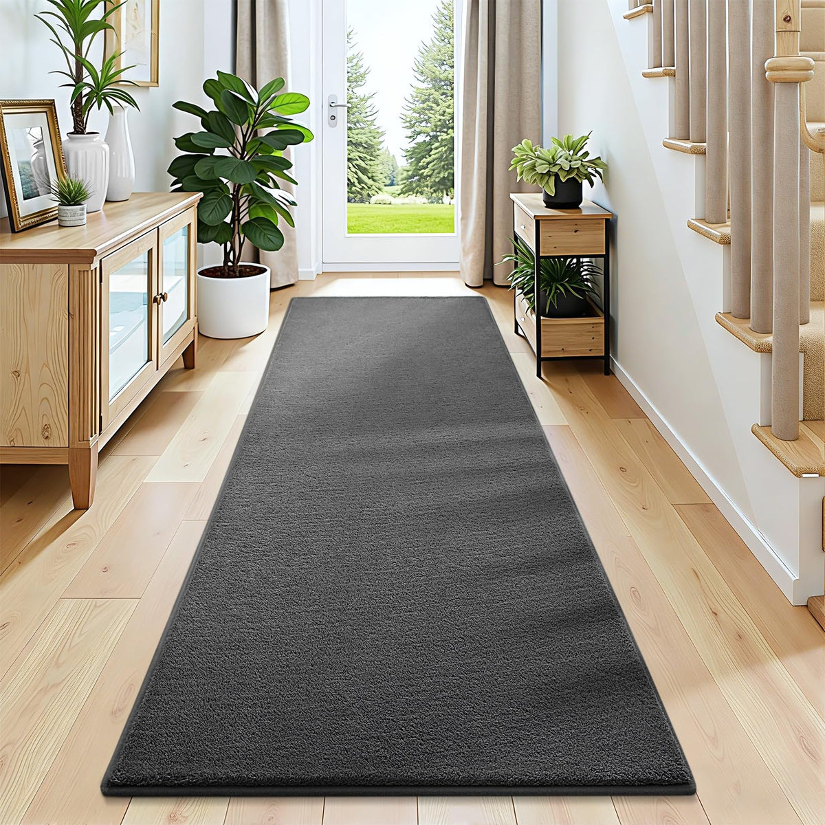 Hallway Runner Rug, Non Slip Bedroom Runner Rug, Memory Foam Rug