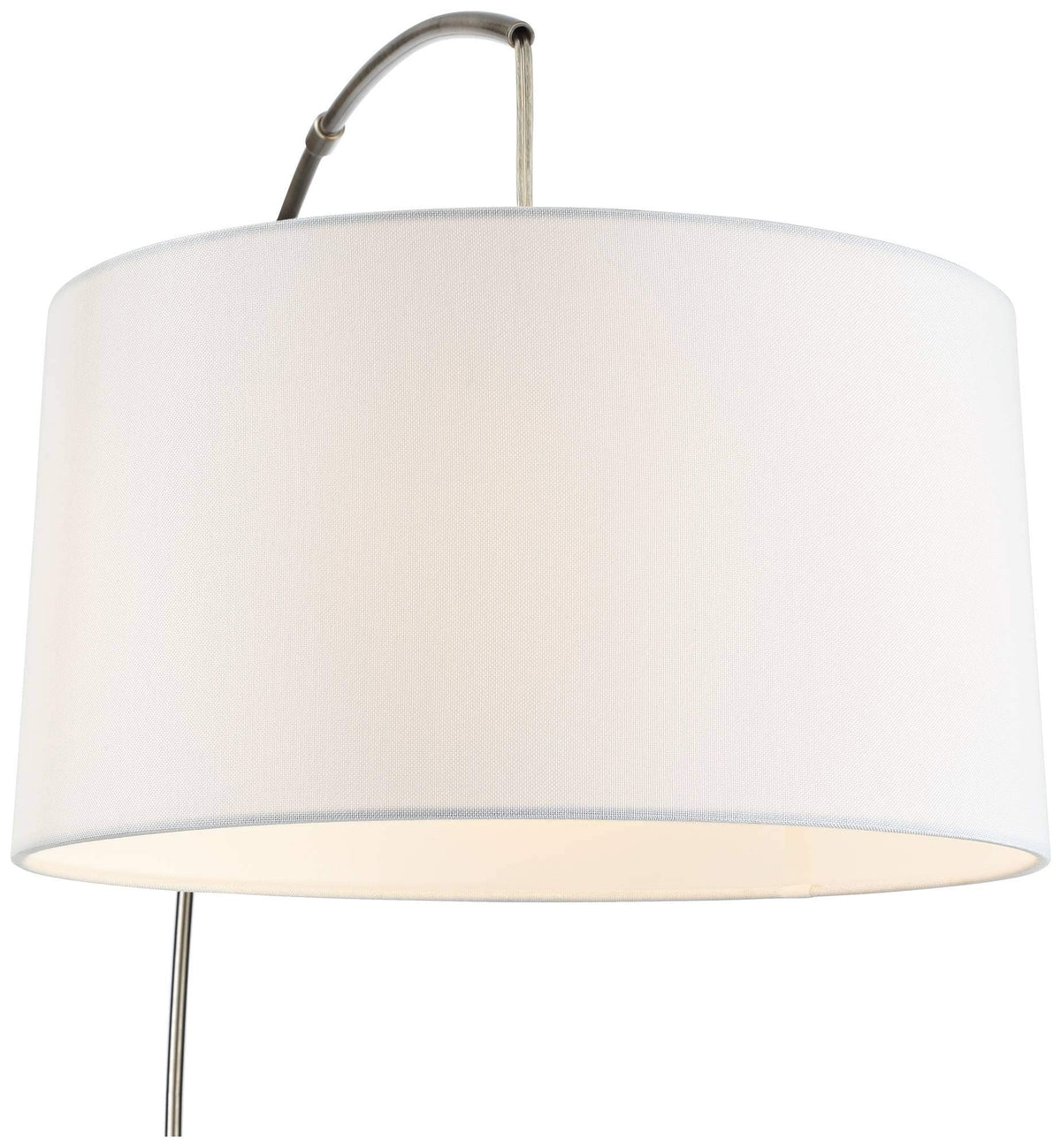 Inspired Arco Style Cora 72" Tall Brushed Nickel Modern Arc Floor Lamp