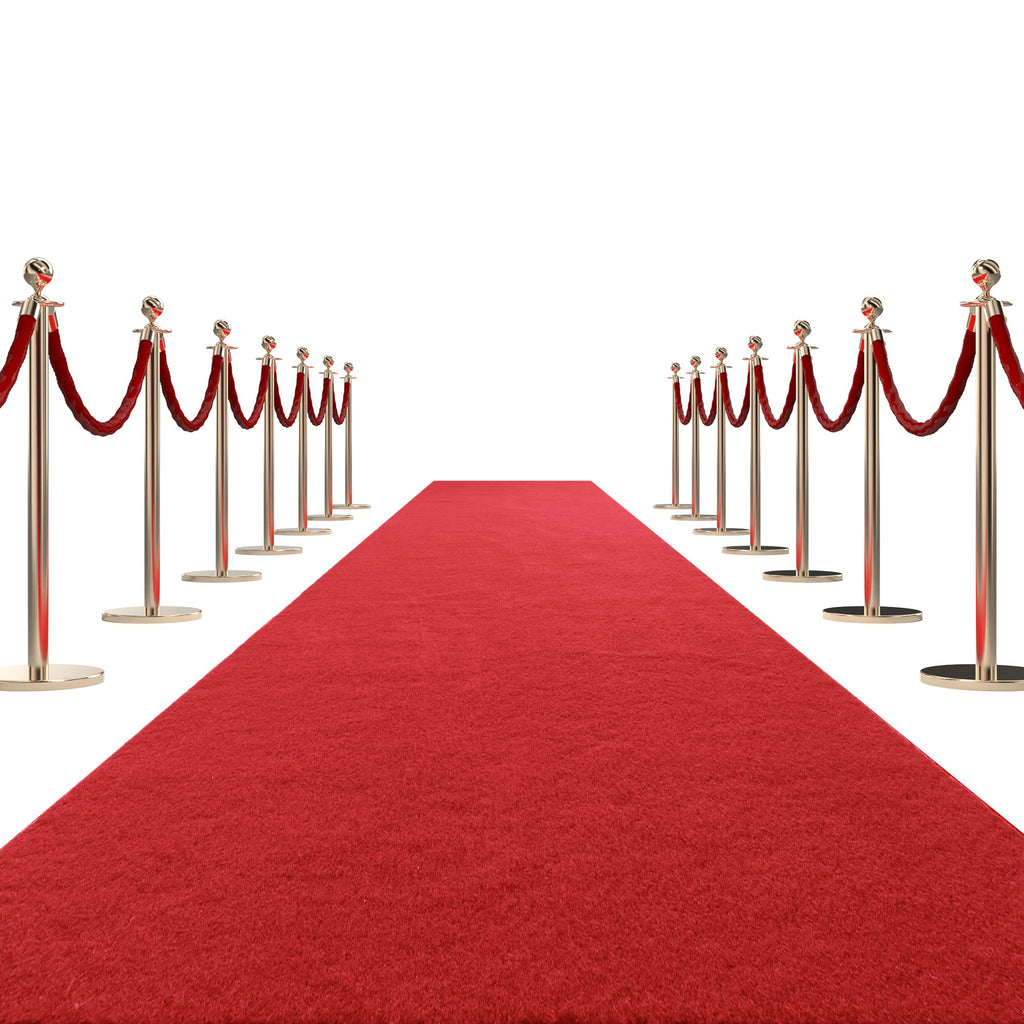 450 GSM Extra Thick 3x10 ft Red Carpet Runner for Partys & Events