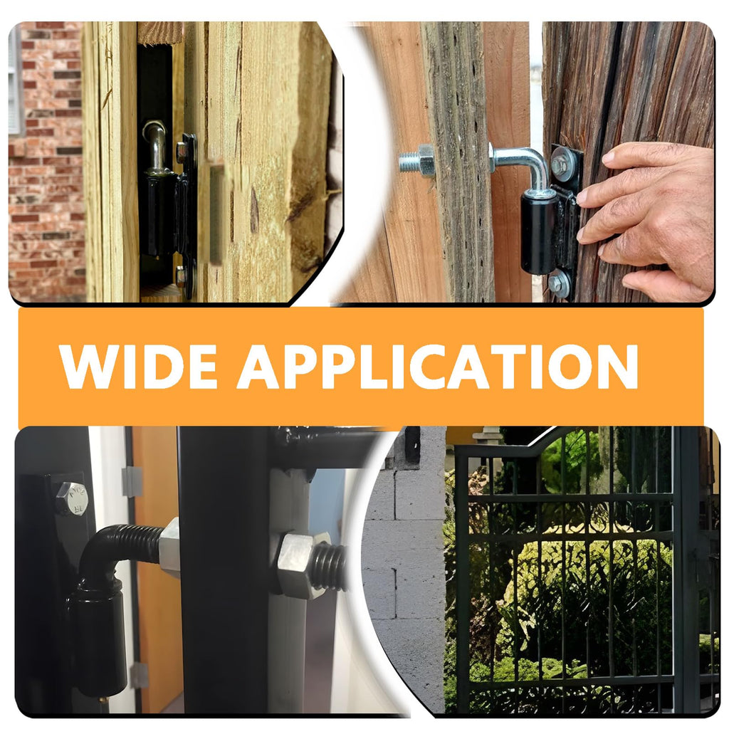 2 Pack Steel J-Bolt Hinge with Plate, Heavy-Duty Welded Hingefor Doors Gates, Heavy-Duty Driveway Gates for Welding on