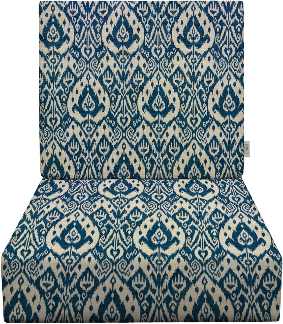 Deep Seating Foam Cushion Set | 24" x 27" Seat | All-Weather Spun Polyester Fabric | Water and Fade-Resistant |