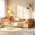 Toddler Floor Bed with Central Entrance, Natural