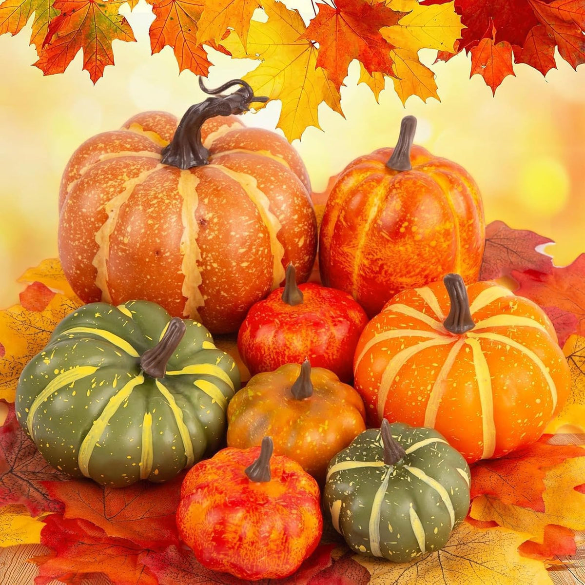 38 PCS Fake Pumpkin for Decorating, Fall Decorations