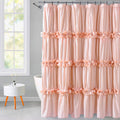 Peach Ruffle for Master Bathroom