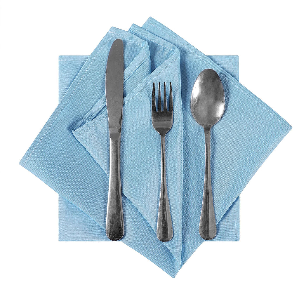Cloth Napkins Set of 120, 17x17 inches Dinner Napkins Cloth Washable, Polyester Square Table Cloth Napkin Bulk with