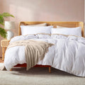 White Duvet Cover - Soft Double Brushed Duvet Cover Set, 3 Piece, with Button Closure, 1 Duvet Cover