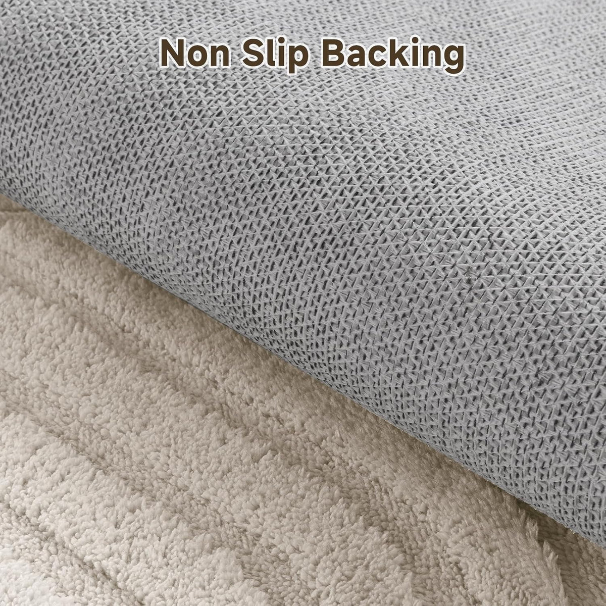 Area Rugs, Non Slip Washable Modern Rug, Beige